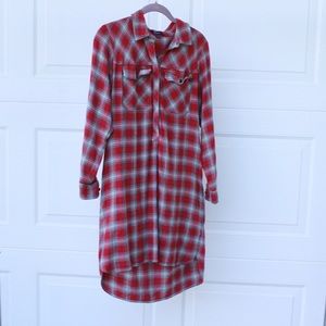 Madewell flannel dress with pockets!